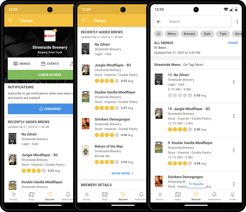 Untappd for Business' digital board